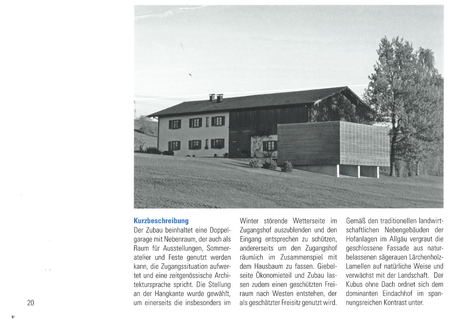 Auszug Festschrift Zubau alte Hofstelle Herlazhofen-2-